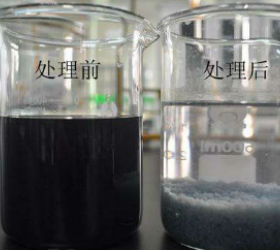 工業(yè)廢水處理劑效果對(duì)比圖
